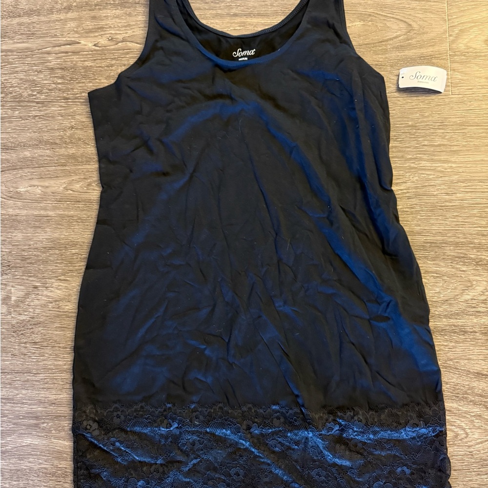 Soma Black Lace Tank Daywear